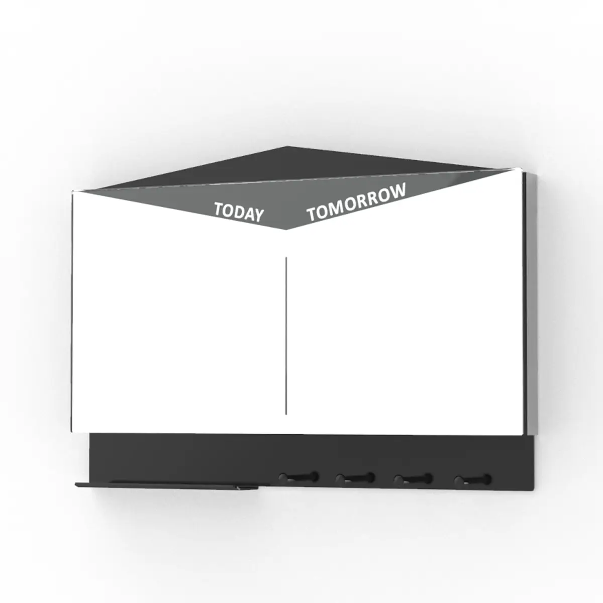 Glass Whiteboard With Organizer